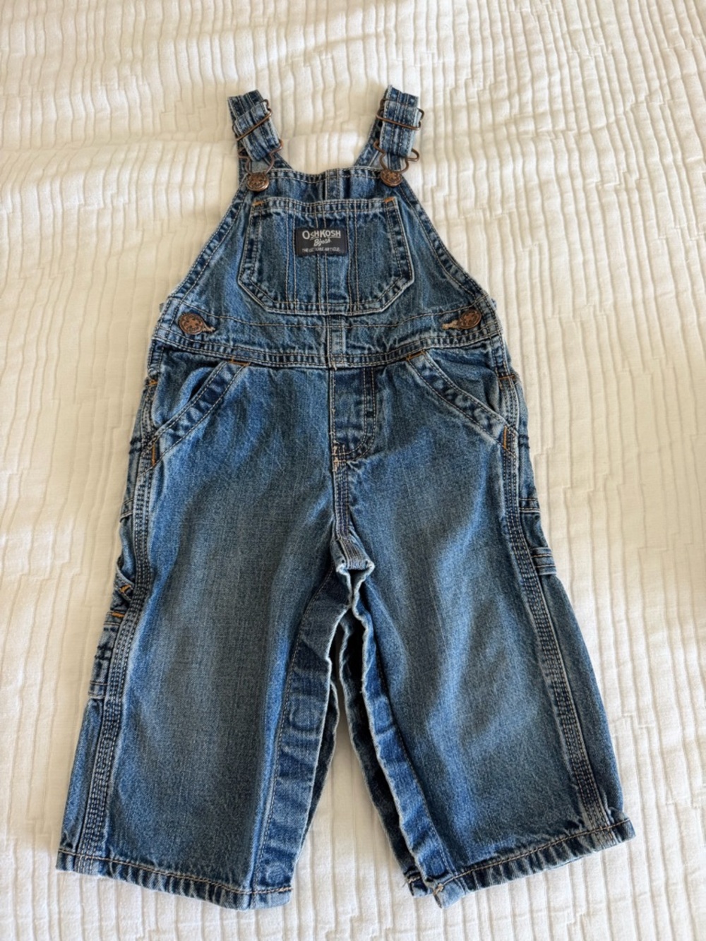 OshKosh B'gosh Classic Denim Overalls in Blue